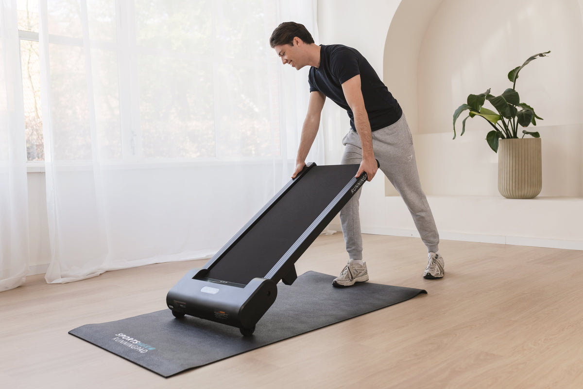 Kompaktes Laufband, das Sie fast überall verstauen können